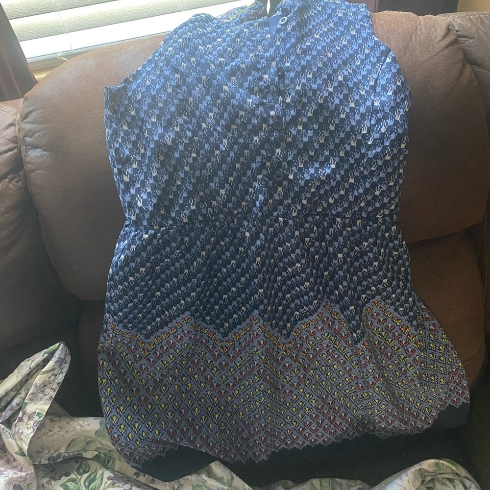 Tribal print sleeveless dress